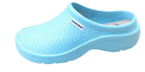 Cumfies blue work clogs slip-resistant healthcare footwear